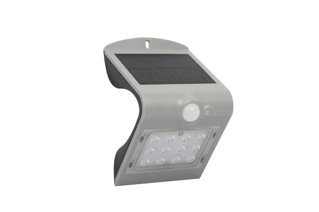 Solar LED Wandleuchte mit Bewegungssensor
