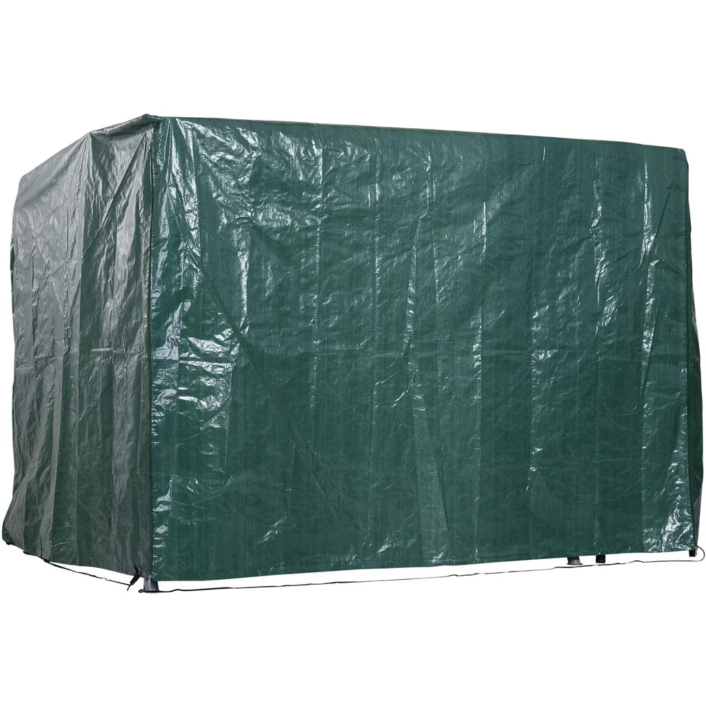 Abdeckplane Schutzhülle Gartenmöbel Abdeckhaube Wasserdicht UV-Schutz PE Grün 215 x 155 x 150 cm