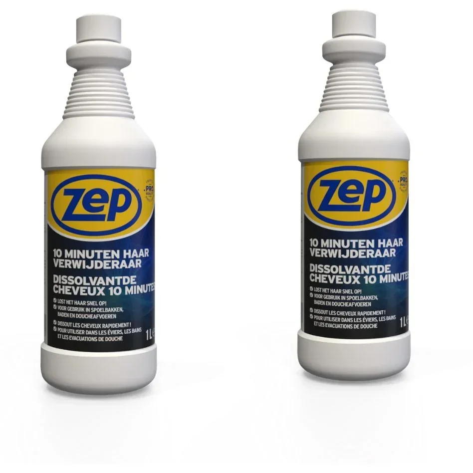 ZEP 10 Minuten Haarentferner - 1 L x 2 Stück - Sparpack - 2 Stück