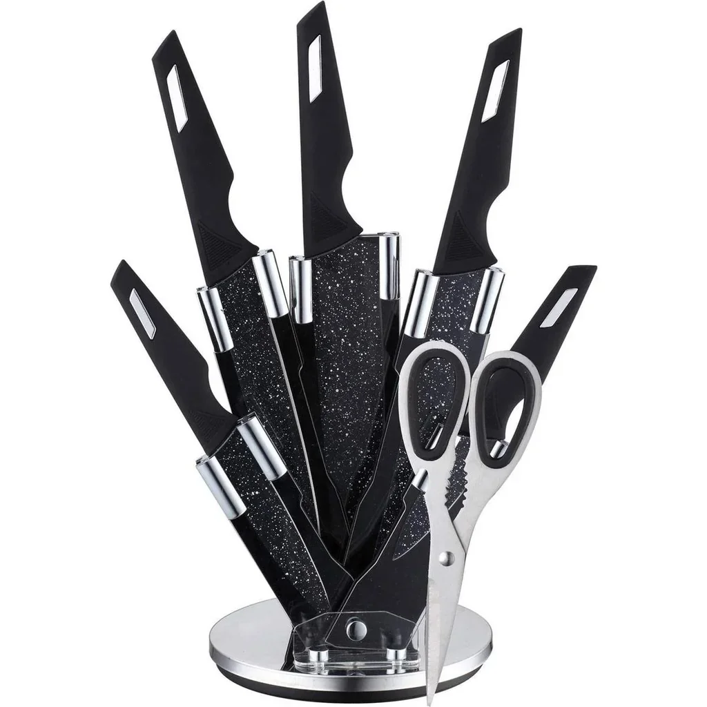 Bachmayer BM-313 7-teiliges Messerset - Inkl. Block & Schere