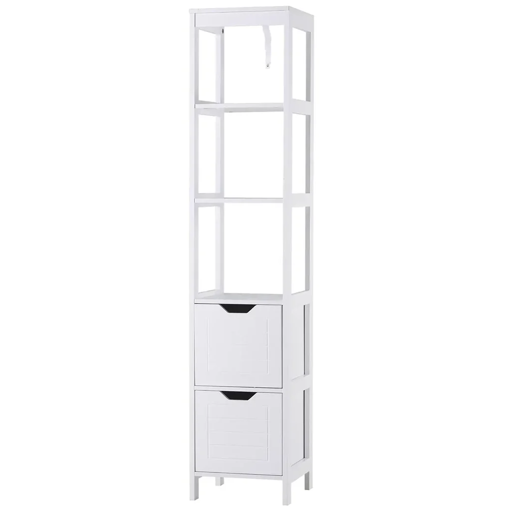 Schrank mit 2 Schubladen und 3 offenen Regalen