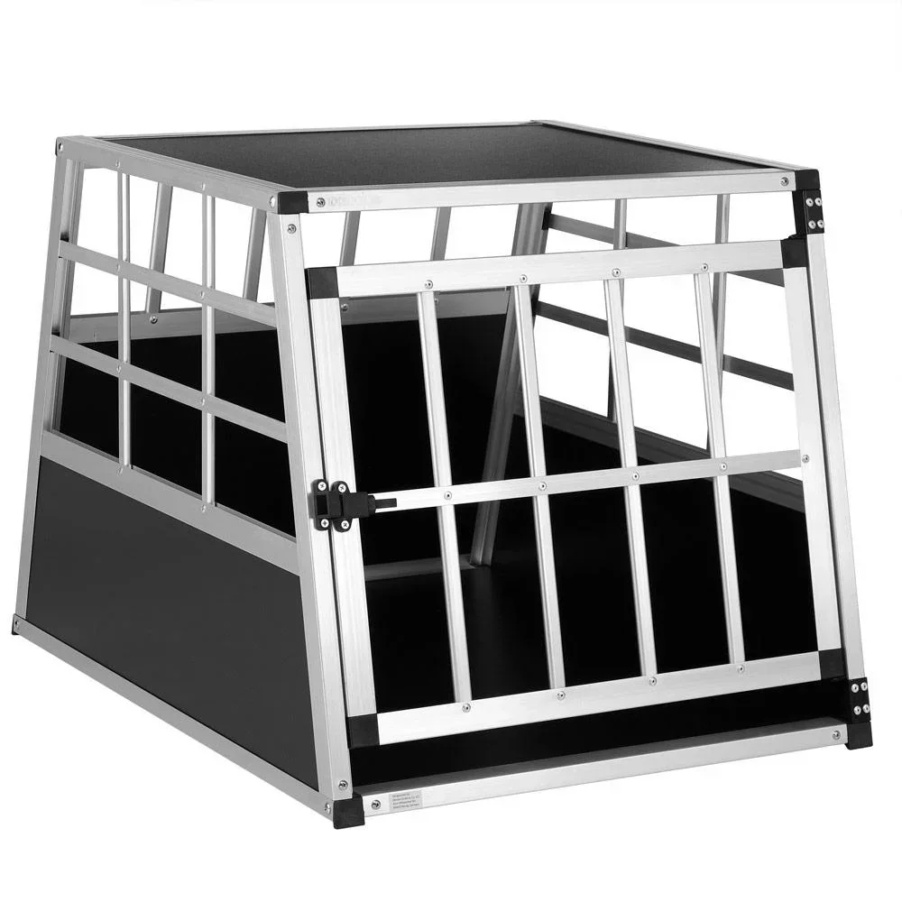 Hundetransportbox M 70x54x51cm Aluminium
