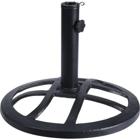 Pro Garten Sonnenschirm Basis - Gusseisen - 43 cm - Schwarz