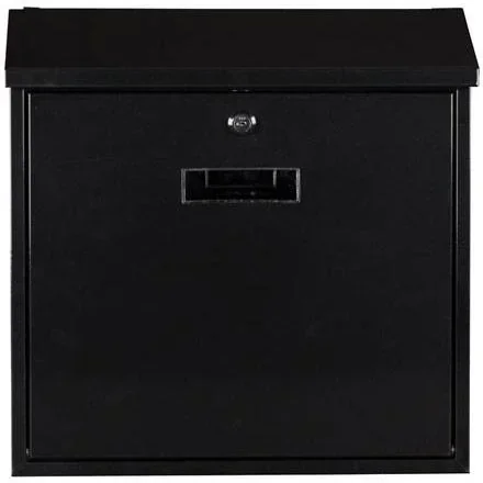 Briefkasten Monaco Schwarz - 368x100x365 mm