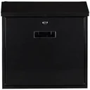 Briefkasten Monaco Schwarz - 368x100x365 mm