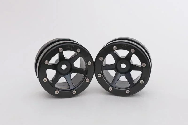 Beadlock Wheels PT-Slingshot Schwarz/Schwarz 1.9 (2 St.)