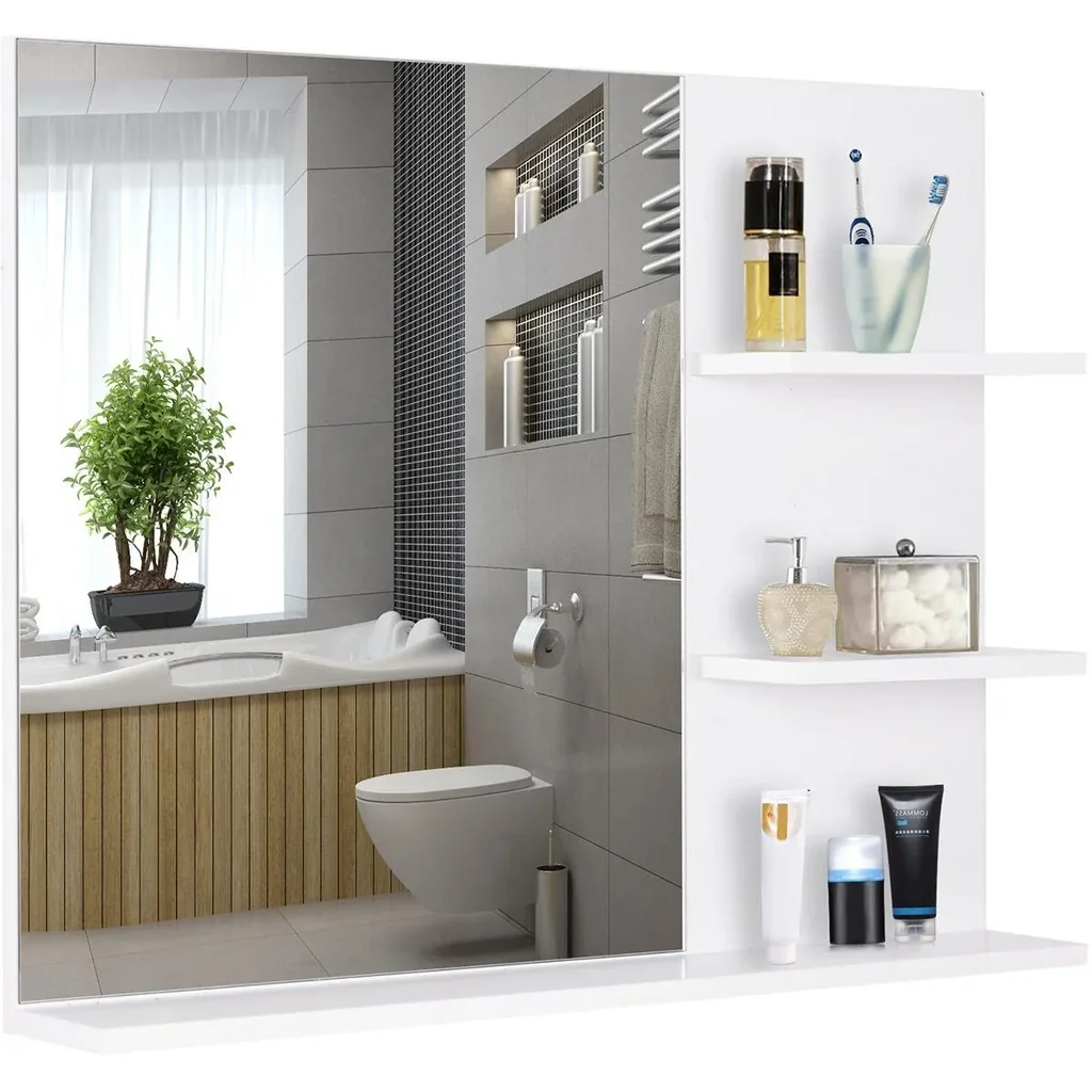 Badspiegel mit 3 Ablagen