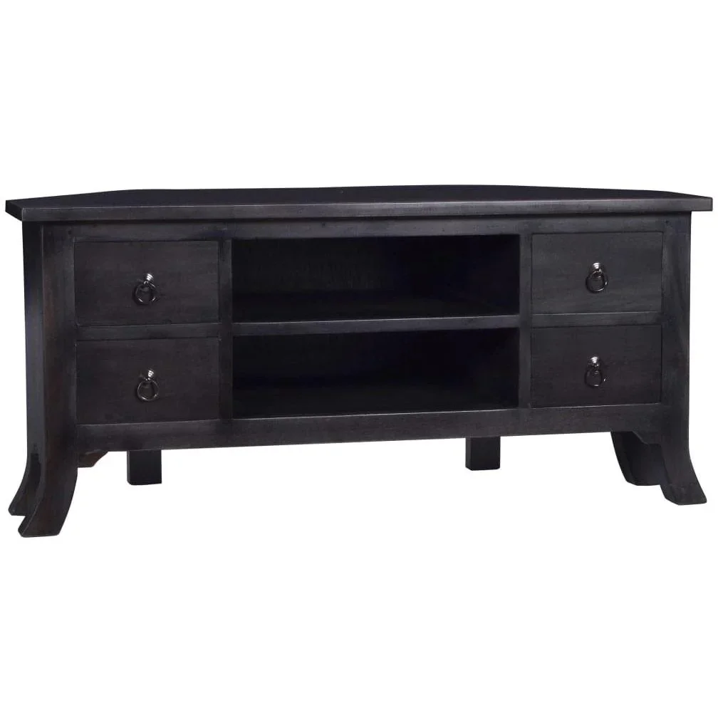 TV-Schrank 100x40x45 cm massiv Mahagoni hell kaffeefarben