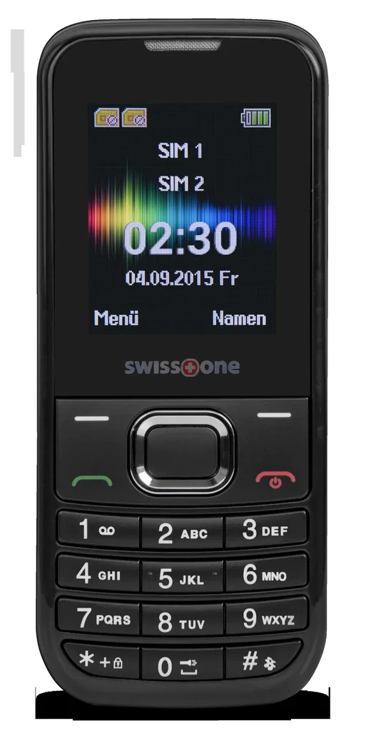 Mobiltelefon SC 230 schwarz mit Dual Sim, Bluetooth, Taschenlampe, Farbdisplay, Freisprechfunktion