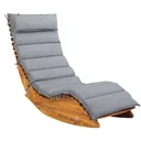 Kissen Sonnenliege - Grau gesprenkelt - 177x58x7