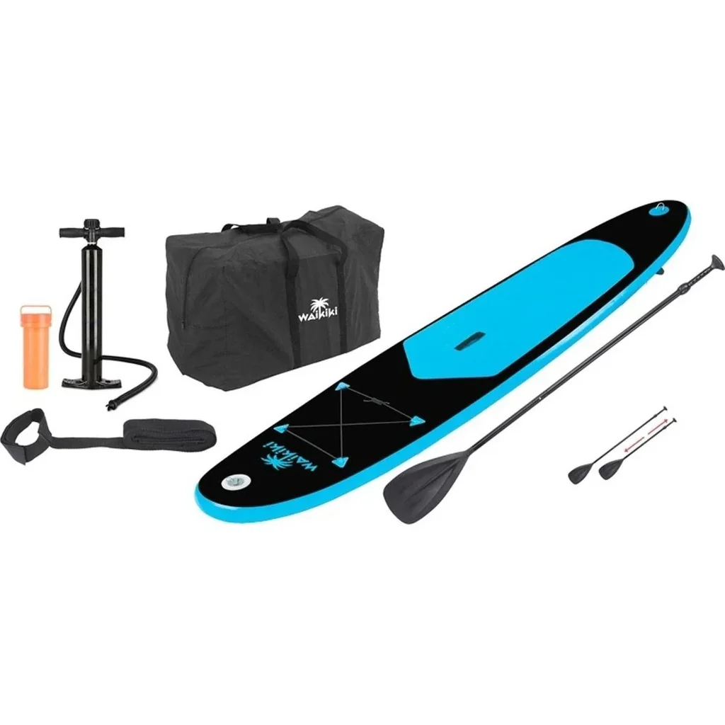 Pacific aufblasbares SUP Board - 285 cm - 6-teiliges Set - Blau/Schwarz