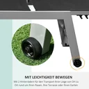 Sonnenliege, Gartenliege, 5-stufige Rückenlehne, Aluminium, Schwarz, 169 x 65 x 102 cm