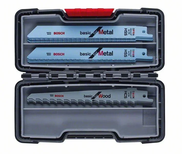 Säbelsägeblatt-Set "Wood and Metal Basic", 15-teilig