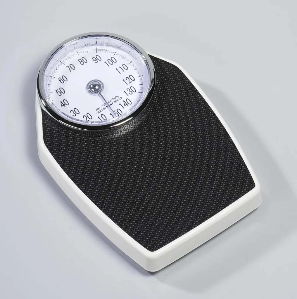 Doktor-Waage, mechanisch, Weiß/ Schwarz