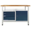 Werkbank "Premium" 3 Schubladen, 1 Tür, L1200xB600xH840mm
