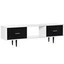 Fernsehtisch Fernsehschrank mit Schubladen Regale für 60'' Fernseher TV-Board Wohnzimmer Schlafzimmer Spanplatte Metallb
