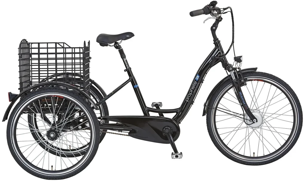 E-Bike-Dreirad, 24/26 Zoll, Rahmenhöhe 46 cm, 3-Gang Nabenschaltung, schwarz, CARGO 3R 20.ESL.10