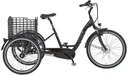 E-Bike-Dreirad, 24/26 Zoll, Rahmenhöhe 46 cm, 3-Gang Nabenschaltung, schwarz, CARGO 3R 20.ESL.10