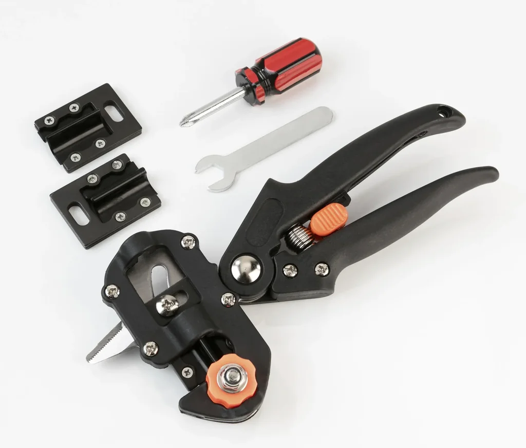 GartenMeister Veredelungs-Set mit 2 Ersatz- Omega- Messern, Veredlungsband 10 Stück - aus PE