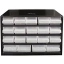 Stahl-Schubladenschrank mit 19 Schubladen - 30,6 x 15 x 19,5 cm