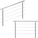 Geländer - Edelstahl - 160 cm - 4 Pfosten
