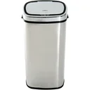 Mülleimer Automatik mit Sensor Abfalleimer Edelstahl 68L Silber