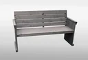 Holz-Bank St. Peter Ording, """"grau