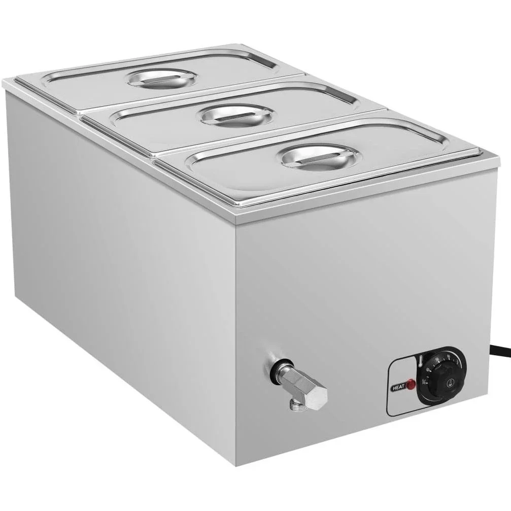 Speisenwärmer Bain-Marie 1500 W GN 1/3 Edelstahl