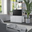 TV-Schrank 80x34x36 cm Hochglanz weiß Spanplatte