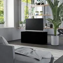 TV-Schrank 80x34x36 cm Spanplatte schwarz