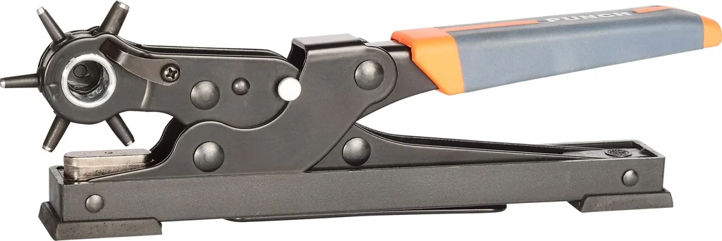 Revolverlochzange Standmodell 250 mm, Lochdurchmesser 2-2,5-3-3,5-4-4,5 mm