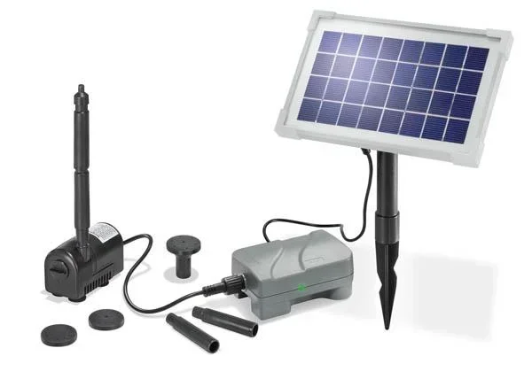 Solar Pumpenset "Rimini Plus" mit Akku + Solarmodul für Ihren Teich