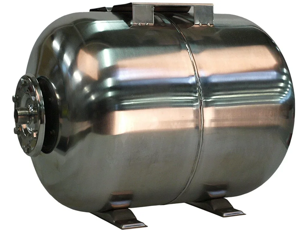 Hauswasserwerk Druckkessel Membrankessel Edelstahl 50 L 33,25 mm (1" AG)