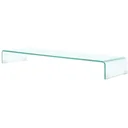 Transparenter TV-Schrank/Monitorständer 110x30x13 cm Glas