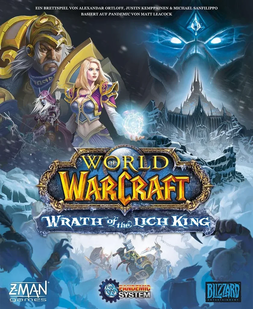 Gesellschaftsspiel World of Warcraft Wrath of the Lich King (Ein Brettspiel mit dem Pandemic-System)