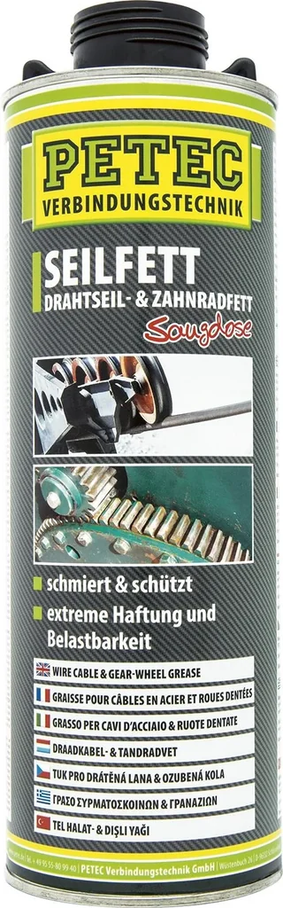 Seilfett- Drahtseil- und Zahnradfett, 1 Liter Saugdose