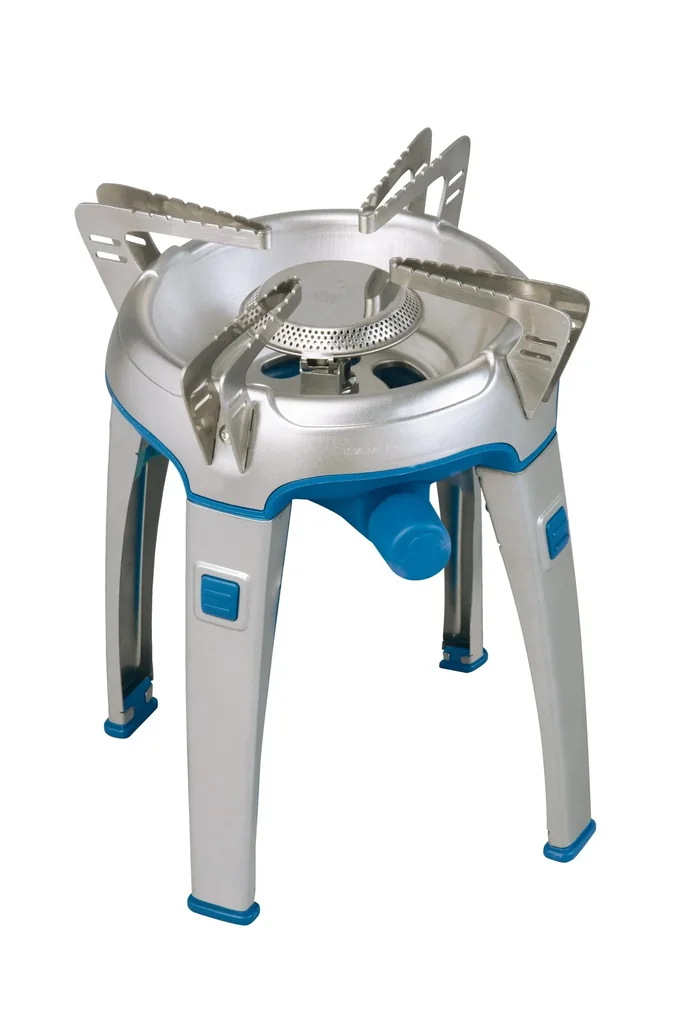 Bivouac   Camping Gaskocher für Ventilkartuschen, mit Easy Clic  Plus-System, Piezozündung und Transporttasche