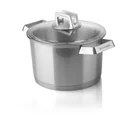 Mehrzer Premium - Hoher Kochtopf mit Deckel - 20 cm - Edelstahl