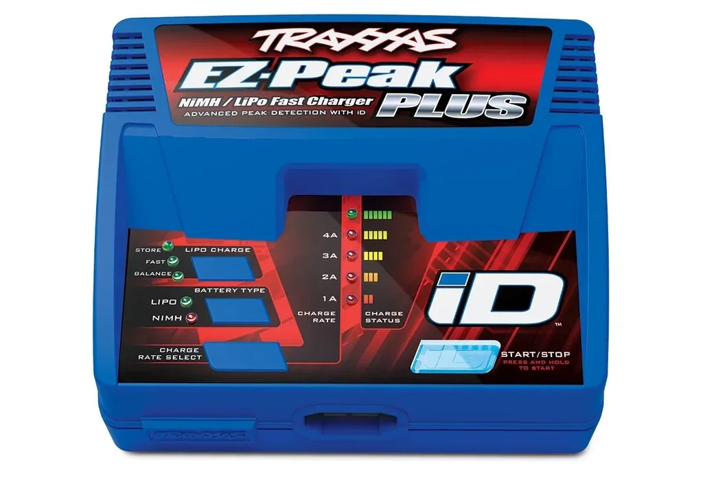 EZ-Peak Plus 4-Amp NiMH/2-3S Lipo Schnell-Lader TRAXXAS EU-Version (mit iD Akku-Erkennung)