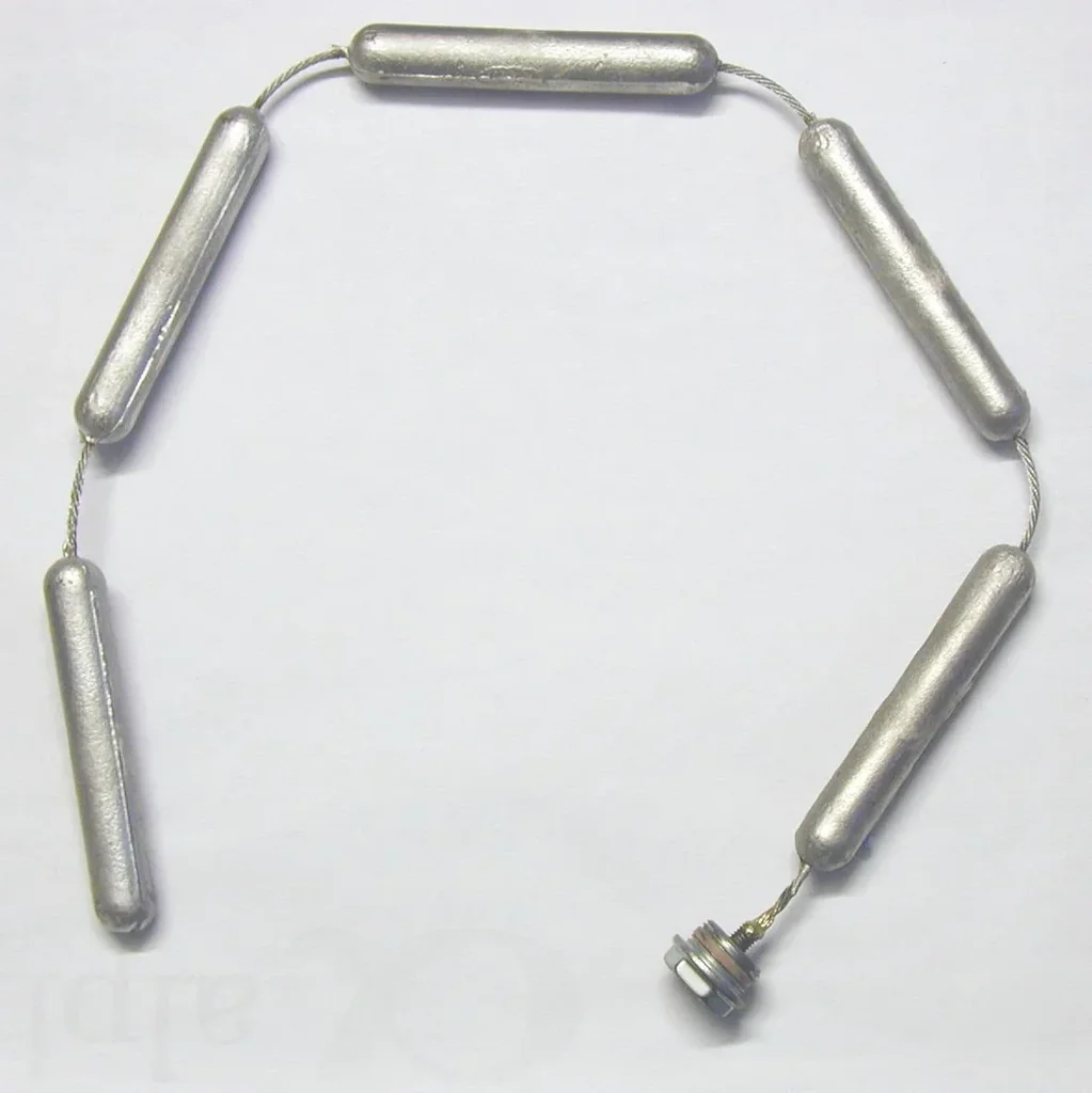 Kettenanode mit PTFE-Dichtung