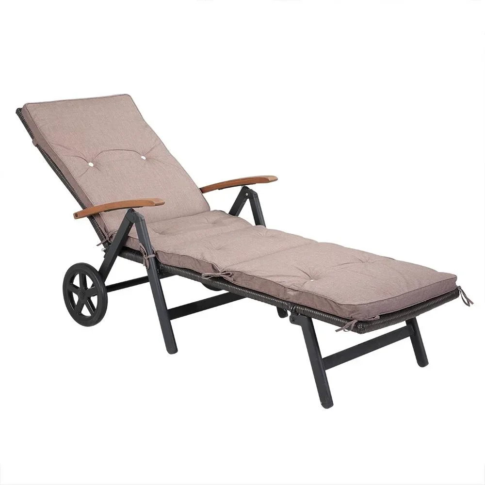 Garten-Kissen - Für Liege - 196x55x5cm - Creme