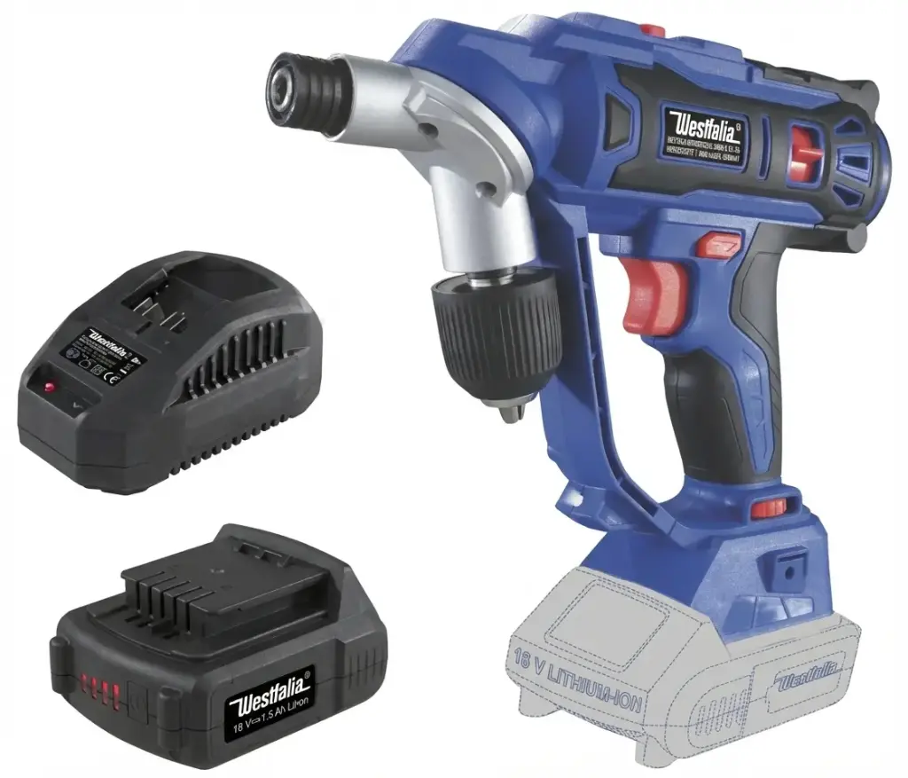 Akku-Twin Drill 18 V Li-Ion ATD18 + Akku 18 V Li-Ion 1,5 Ah + Ladegerät ALG 18 V Li-Ion, 2,4 Ah