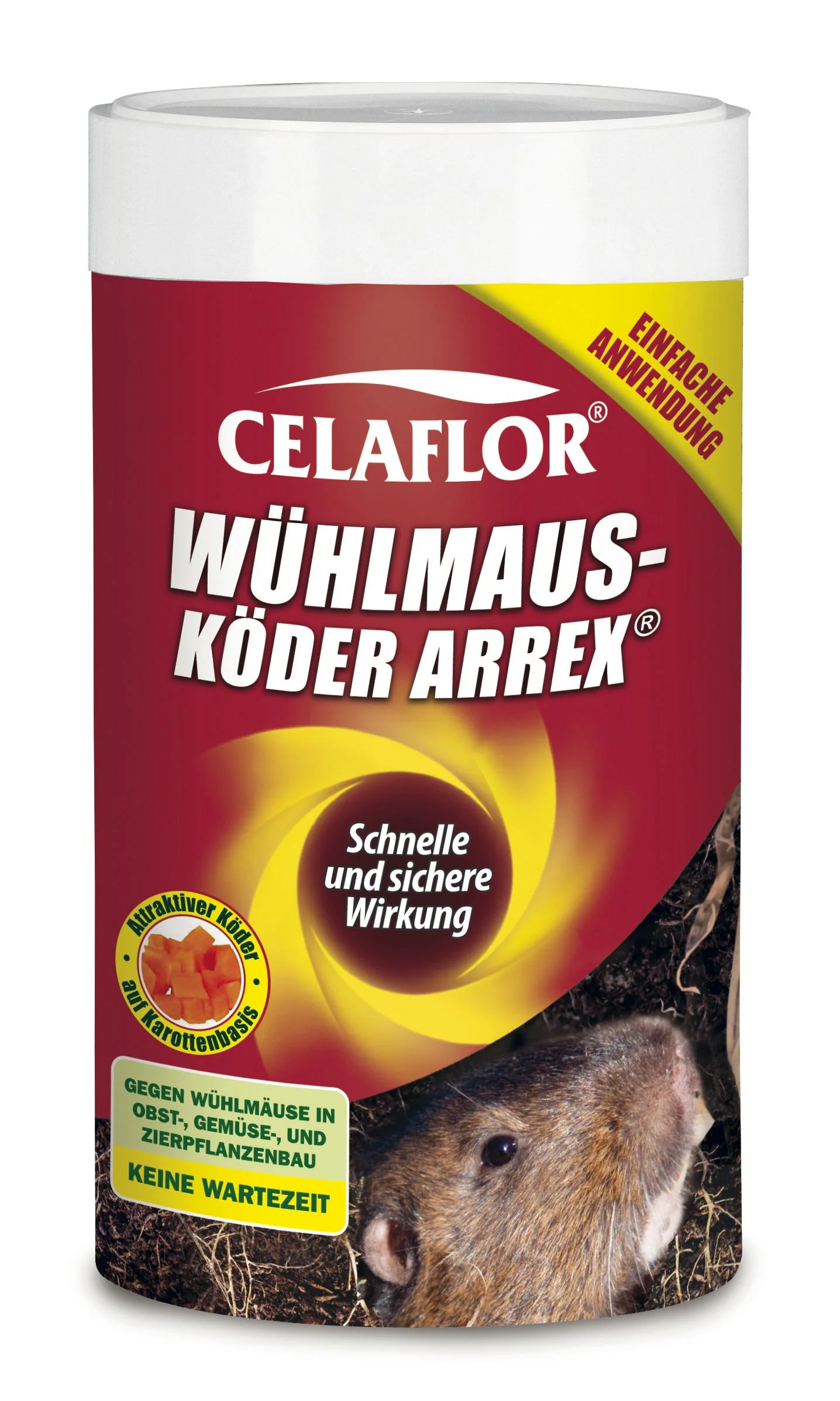 Wühlmausköder Arrex - wirkt schnell und zuverlässig