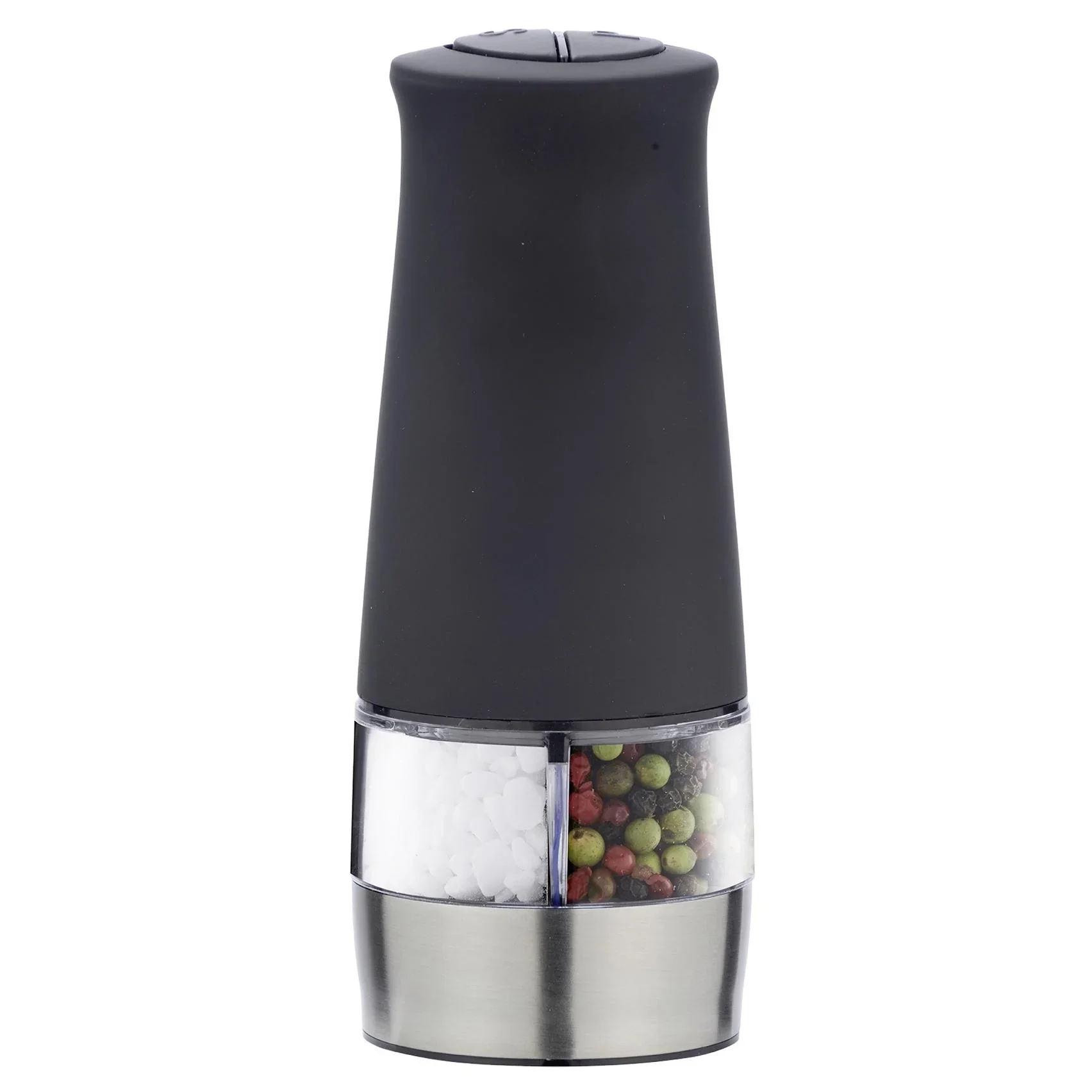 2 in 1 Elektrische Mühle mit Licht, Schwarz