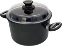 Kochtopf mit Glasdeckel, 24 cm, 13 cm hoch, 5 Liter