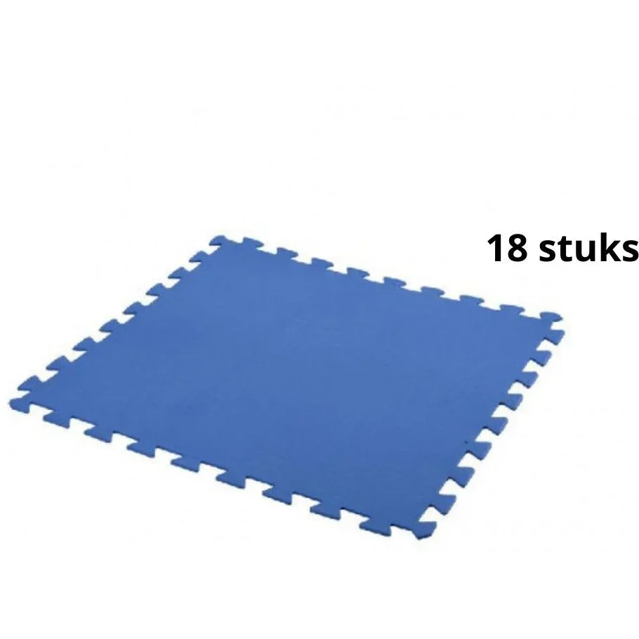 Free and Easy Foam Schwimmbadfliesen blau 50 x 50 cm - 18 Stück - 4,5m²