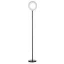 Stehlampe mit LED um 90 Grad verstellbar abnehmbarer Lichtmast Lampe Metall Acryl Schwarz Ø28 x 171,5 cm