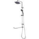 Regendusche Duschsystem Handbrause 5 Duschmodi Eckig Silber