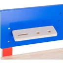 Kinder Werkbank Werkstatt Deluxe Kinderwerkbank Zubehör 20 PC Spielzeug Rot Blau L46xB30xH65