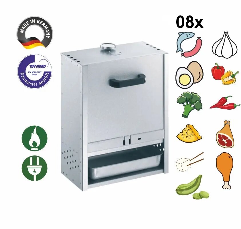 Räucherofen "Typ Einsteiger", aus aluminierten Feinblech m. Schieber
